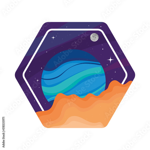 neptune planet badge