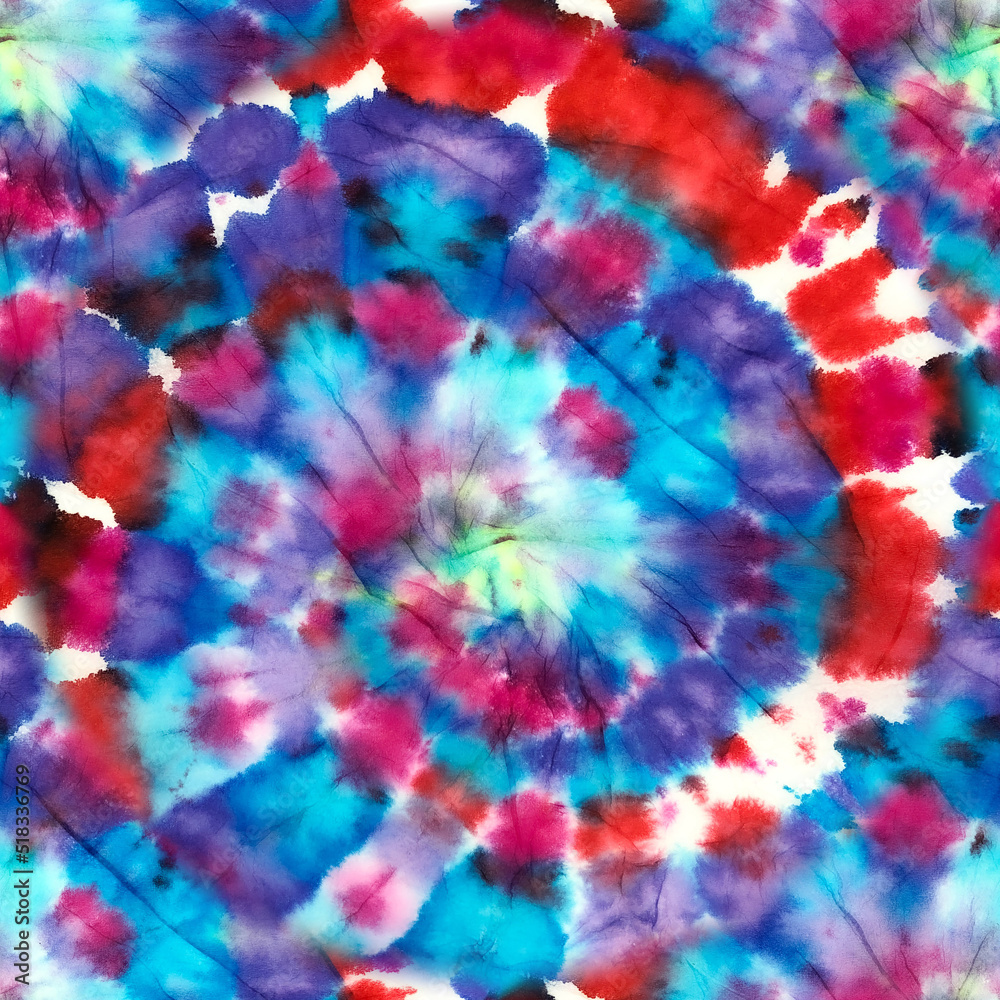 Seamless Artistic Spiral Bright Tie Dye . Repeated Spiral Tie Dy Seamless Artistic Spiral Bright Tie Dye . Repeated Spiral Tie Dy