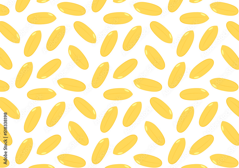 Rice vector. Rice pattern wallpaper. Paddy icon vector. Paddy pattern.
