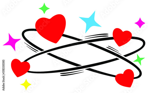 Crazy in Love- Hearts EPS Vector File