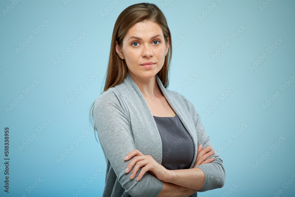 Smiling woman isolated portrait Smiling woman isolated portrait