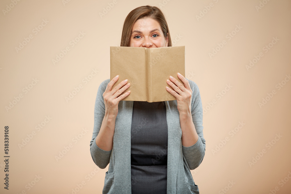 Fototapeta premium Smiling woman isolated portrait