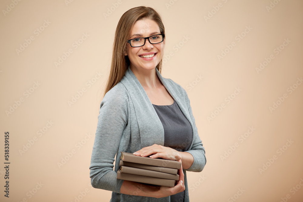 Smiling woman isolated portrait Smiling woman isolated portrait