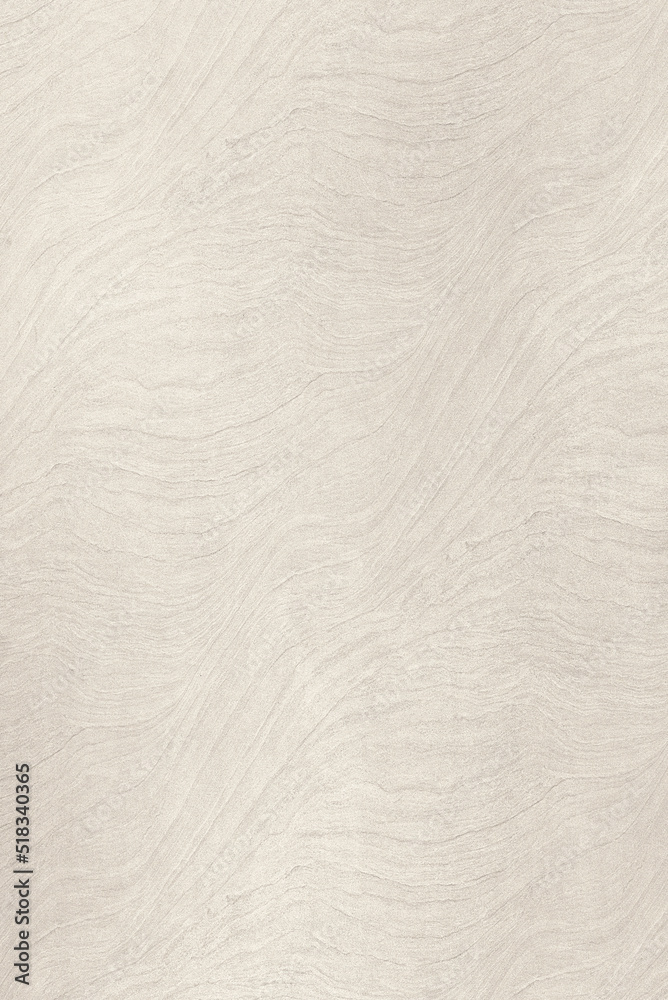 Fototapeta premium The texture of the sand. Sandy beige pattern in the background. Top view of dry beach or desert. Wavy seashore background. Flat lay. Divorce traces.