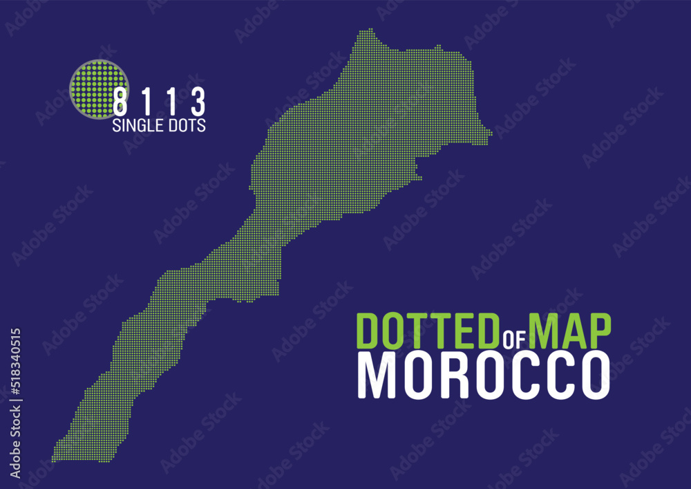 dotted map of morocco