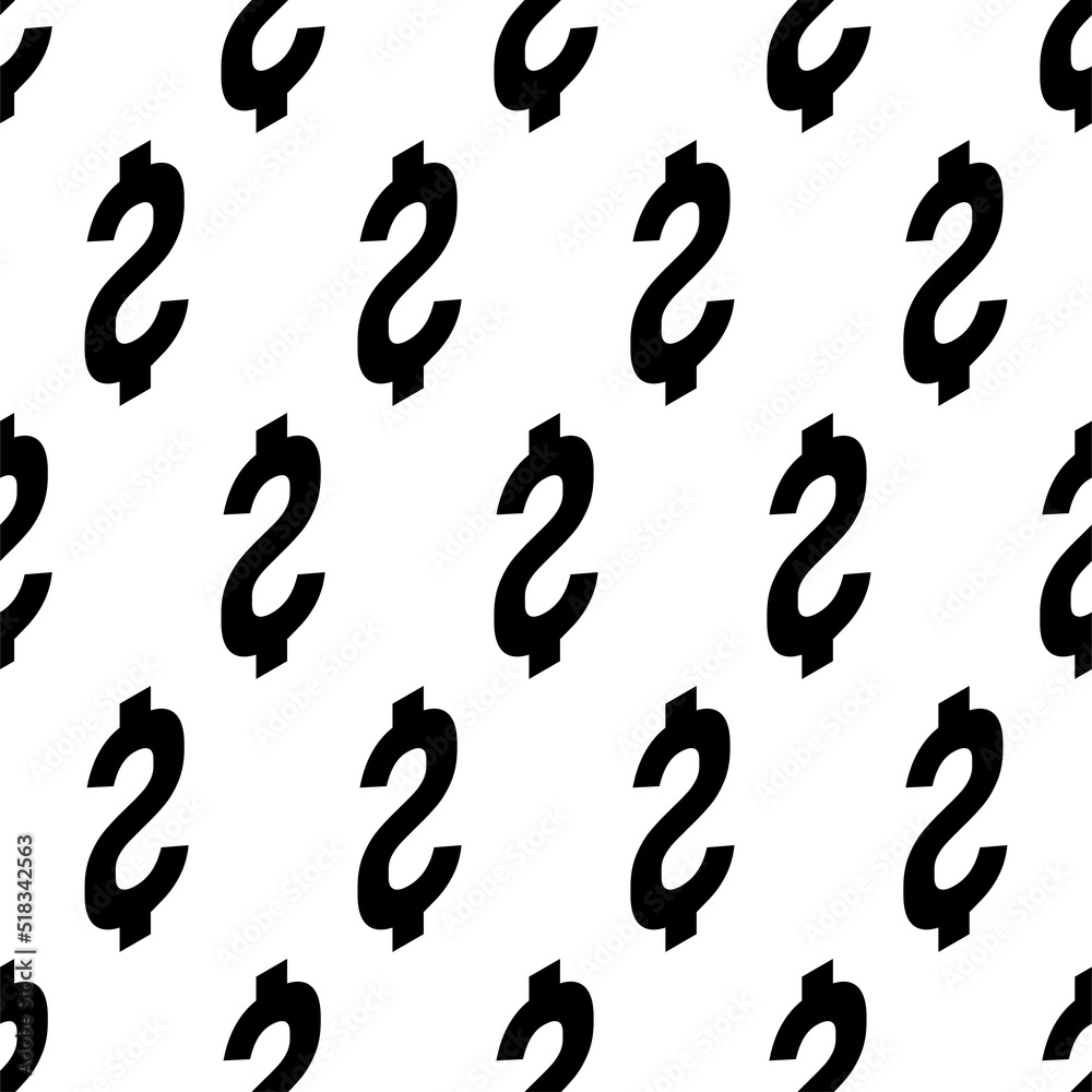Isometric black dollar signs seamless pattern. Vector 3d icon illustration. Isometric black dollar signs seamless pattern. Vector 3d icon illustration.