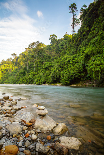 Bohorok river in Bukit Lawang Gunung Leuser Nationalpark Sumatra Indonesia photo