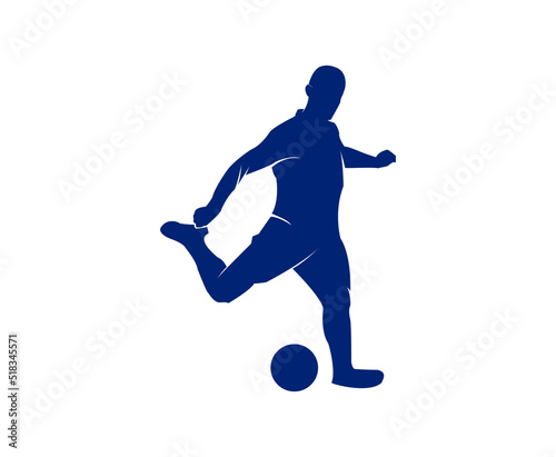 soccer player man kicking the ball © susanto