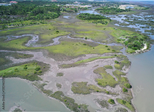 A birds eye view of Fort Mose in St. Augustine FL. 