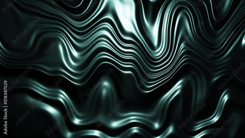 Silver dark gradient Lava Melted abstract background 3D rendering illustration