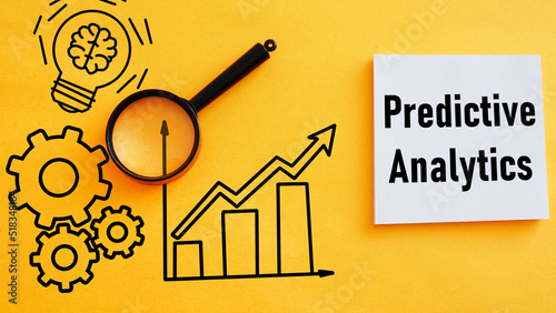 Predictive analytics is shown using the text