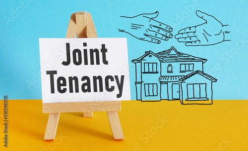 Joint tenancy is shown using the text photo