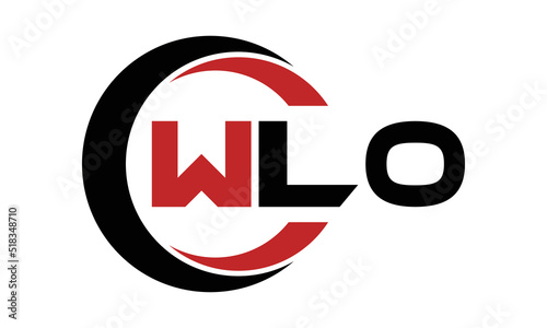 WLO swoosh three letter logo design vector template | monogram logo | abstract logo | wordmark logo | letter mark logo | business logo | brand logo | flat logo | minimalist logo | text | word | symbol