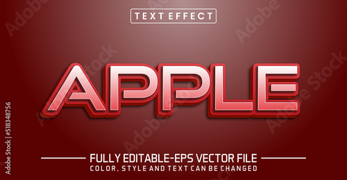 Apple Text Effect - Editable 3D Text Style