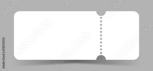 blank ticket template. Concert ticket, lottery coupons. Vector coupon	
