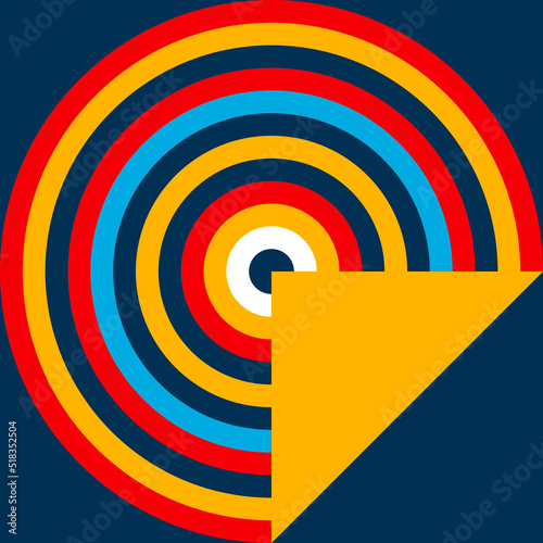 Abstract bauhaus background minimal 20s geometric style with geometry figures and shapes circle, triangle. square. Human psychology and mental health concept illustration. Vector 10 eps