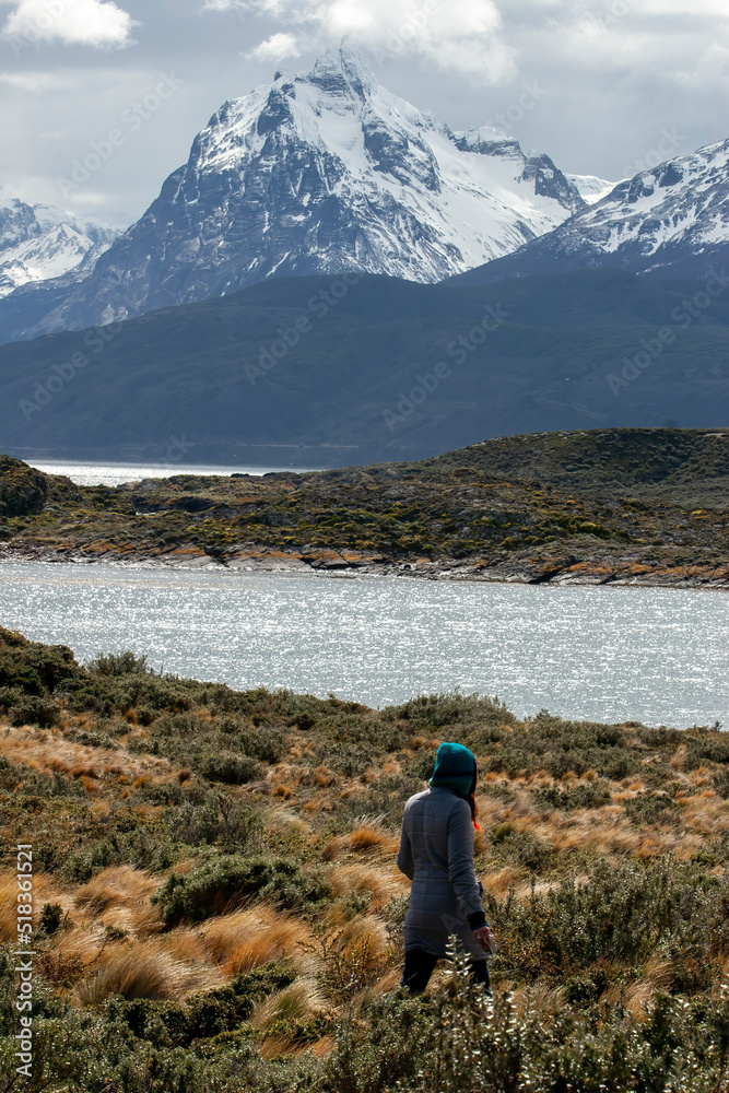 Fototapeta premium Landscape in Ushuaia, Patagonia, Argentina