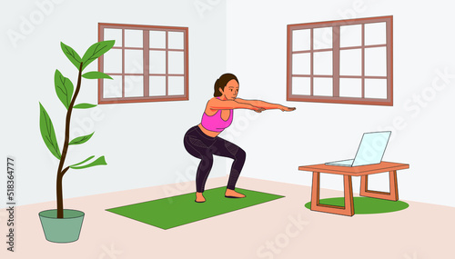 woman doing exercise