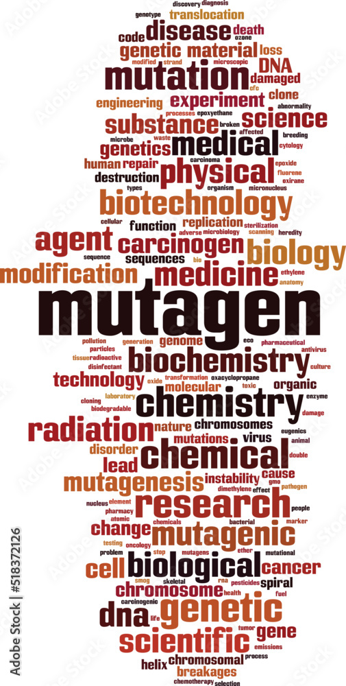Obraz premium Mutagen word cloud