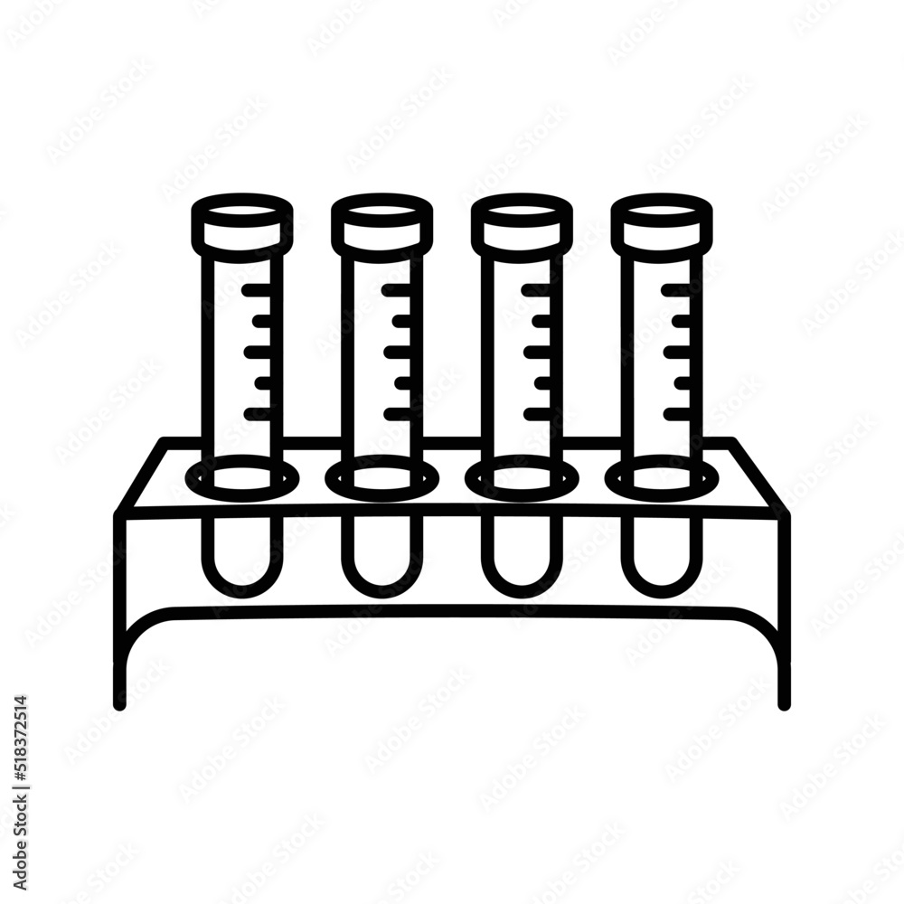 Medical laboratory test tube icon Medical laboratory test tube icon