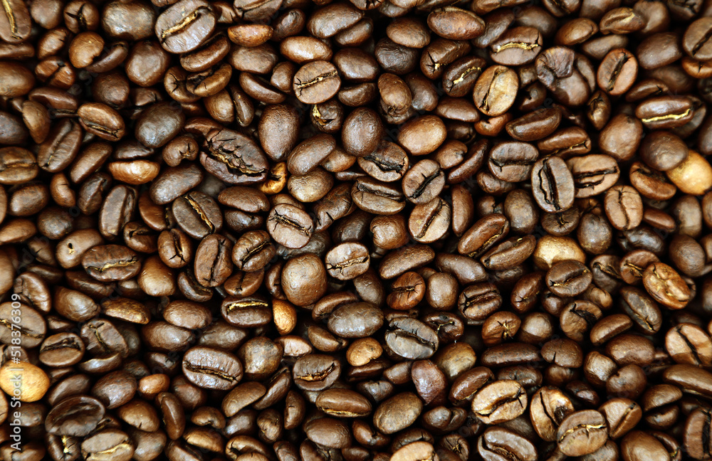 Obraz premium Roasted coffee beans