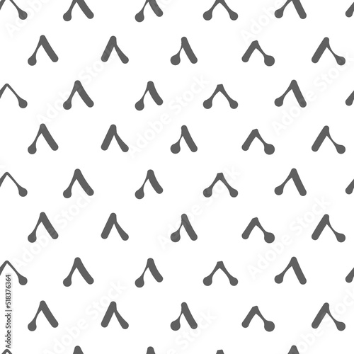 Vector. Monochrome background. Artistic background, hand drawn simple shapes, checkmarks. Mosaic abstract background. Repeating geometric texture.