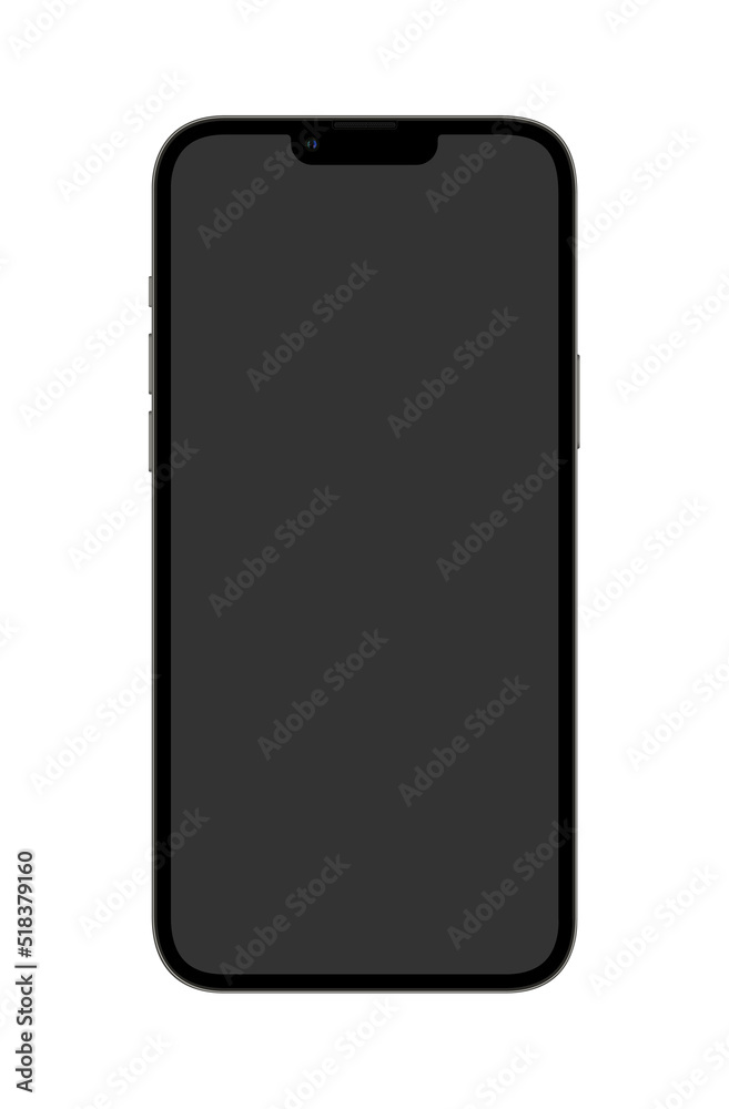 Phone with blank display design. Phone with blank display design.