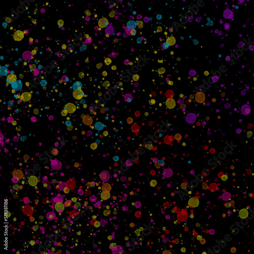 Multi Colored Splatter Background