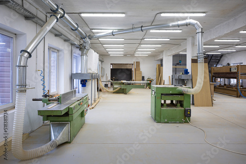 Wood industry and manufacture to create custom furniture photo