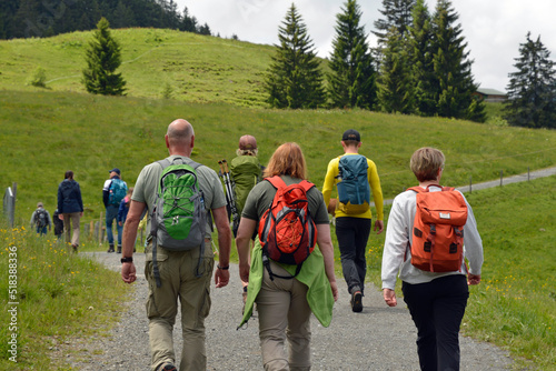 Konstfotografi wanderer im kleinwalsertal