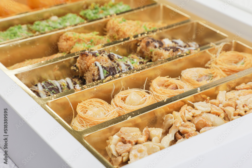 Traditional Arabic Baklava Sweet Gift Box
