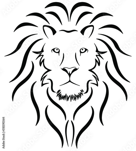 Lion head vector
