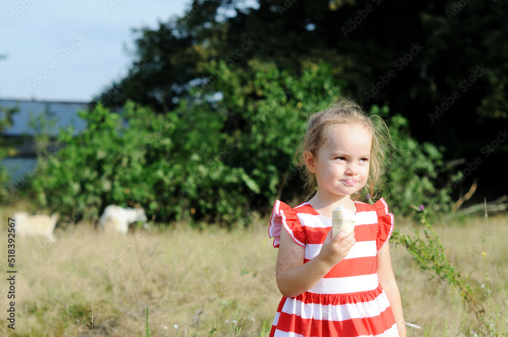 The girl on the farm