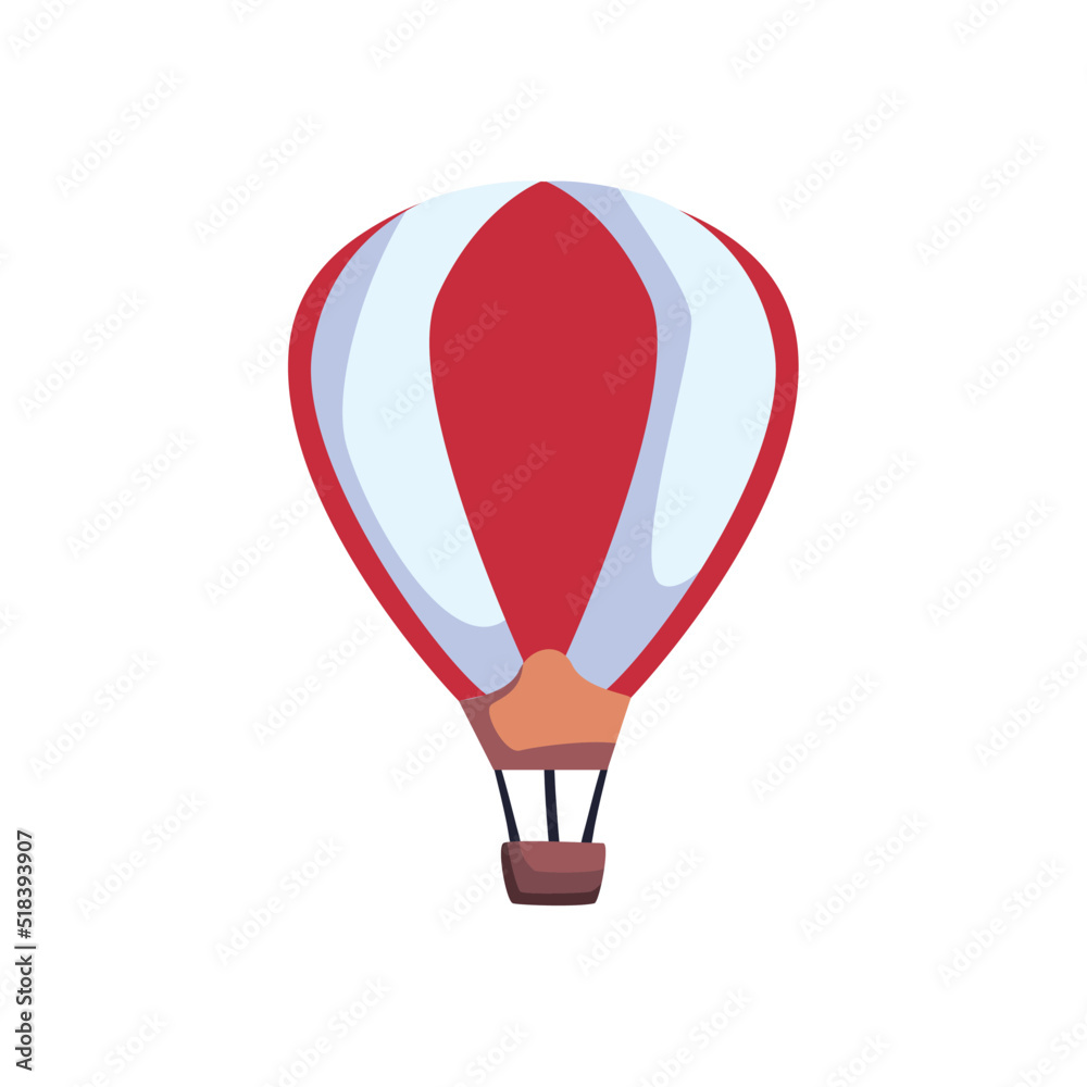 Fototapeta premium flat hot air balloon