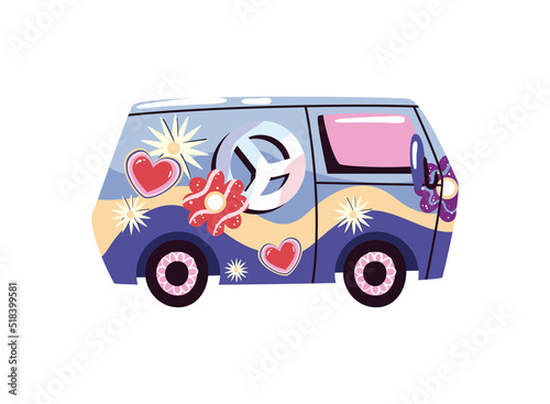 flat hippie van
