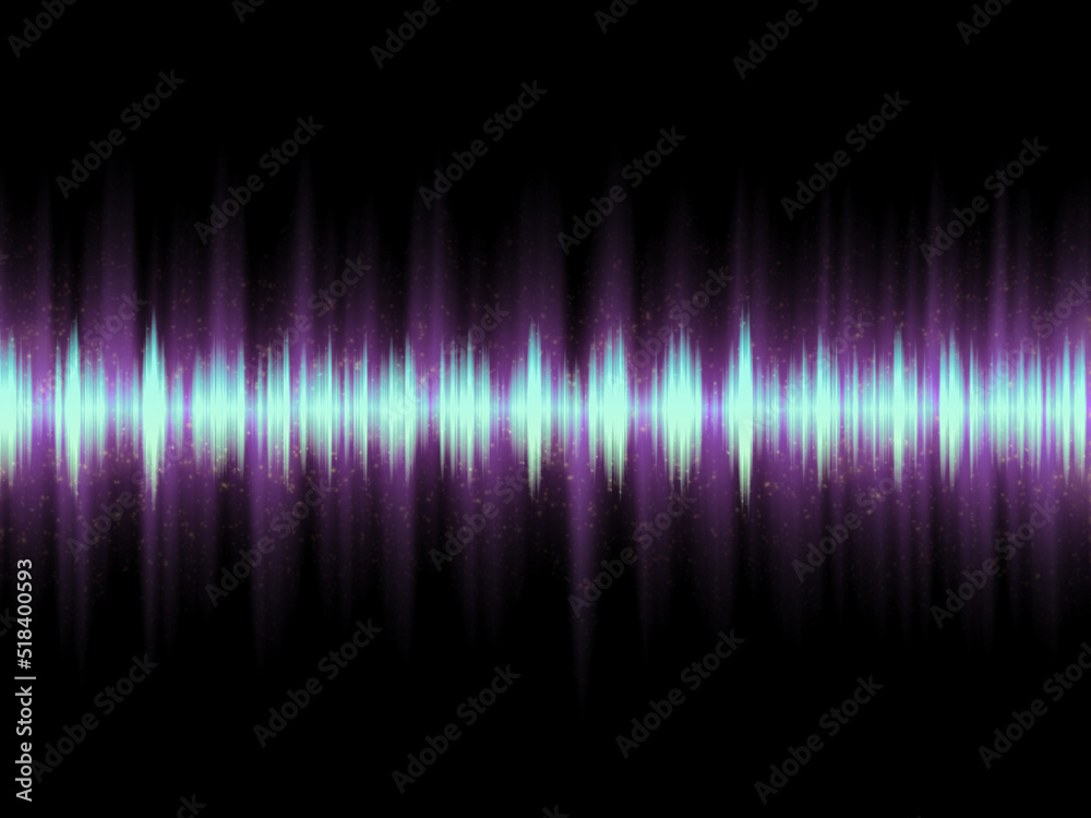 Sound waves, oscillating, glow with violet and blue light, abstract technological background. Sound waves, oscillating, glow with violet and blue light, abstract technological background.