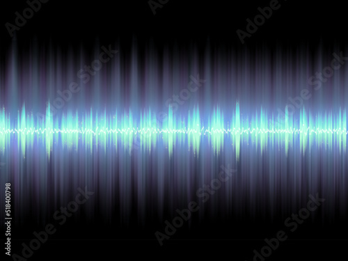 Color Music Equalizer - Abstract sound waves - blue background for various joyful events.