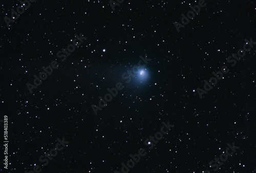 Comet Panstarr C/2017 K2, an Oort cloud comet with an inbound hyperbolic orbit, photographed on July 22, 2022 photo