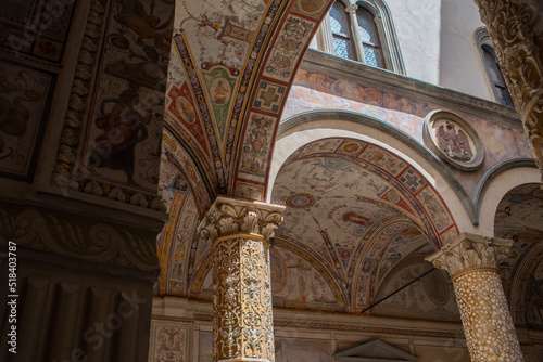 Firenze, Palazzo della signoria internal patio fresco  photo