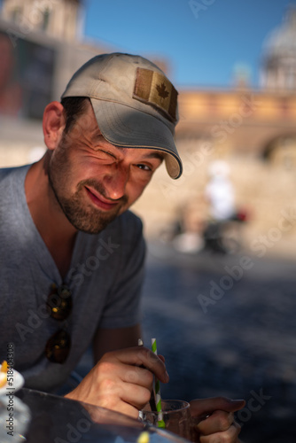 Tasting new flavours in Rome summer holidays photo