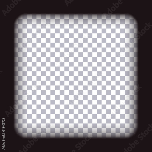 Old cinematic frame on transparent background. Vector Illustration 10 eps