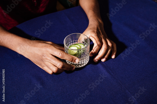Man holding a drink