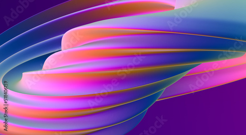 Bright abstract twist shape. photo