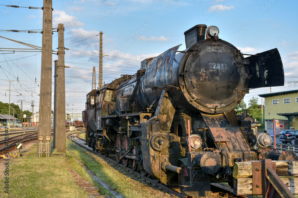 Dampflok, Baureihe, 52, Baureihe 52, Kriegslokomotive, Einheitslok, Führerstand, Tender, ausgemustert, stillgelegt, abgestellt, verrostet, rostig, Kessel, Kondensator, Rad, Zylinder, Antriebsstange, G Dampflok, Baureihe, 52, Baureihe 52, Kriegslokomotive, Einheitslok, Führerstand, Tender, ausgemustert, stillgelegt, abgestellt, verrostet, rostig, Kessel, Kondensator, Rad, Zylinder, Antriebsstange, G