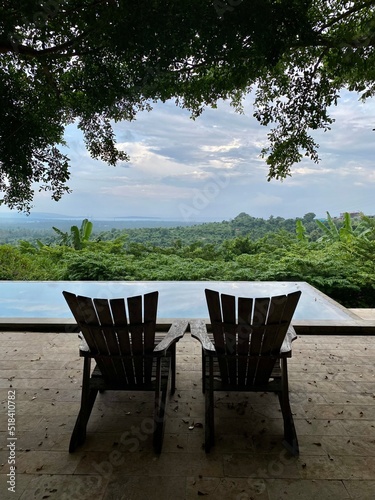 Deck Chairs Wit A Nature View
