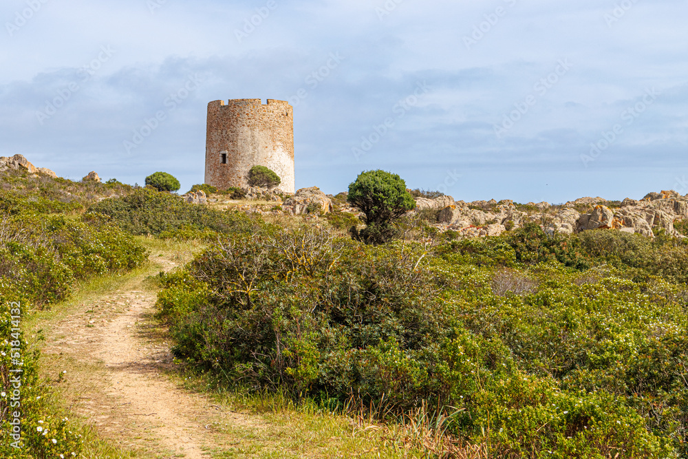 Watchtower Torre di Porto Scudo, island of Sardinia Watchtower Torre di Porto Scudo, island of Sardinia