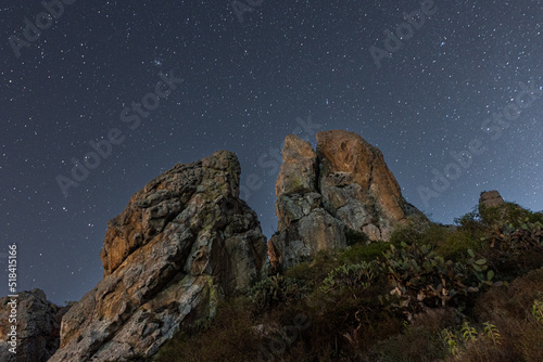 Los Picachos under the stars of Bernal photo