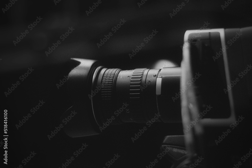 Câmera de Filmagem Profissional - obrazy, fototapety, plakaty 