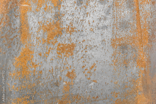 Brown orange rust old metal texture silver steel background pattern rusty © Andrey