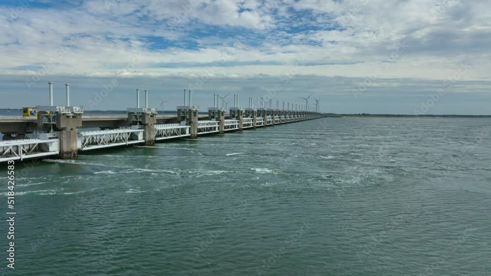 Storm Surge Barrier in the Netherlands Protecting the Mainland from Flooding Storm Surge Barrier in the Netherlands Protecting the Mainland from Flooding